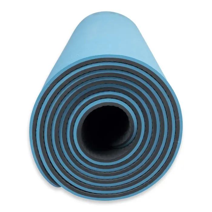 Килимок для йоги Toorx Professional TPE 183 х 60 х 0,6 см Azzurro/Antracite (MAT-183) (931141) зображення 3