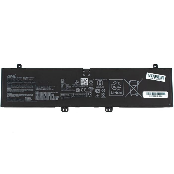 Аккумулятор для ноутбука ASUS ZenBook UM6702 C41N2101, 4920mAh (76Wh), 4cell, 15.48V, Li-Pol (A47970)