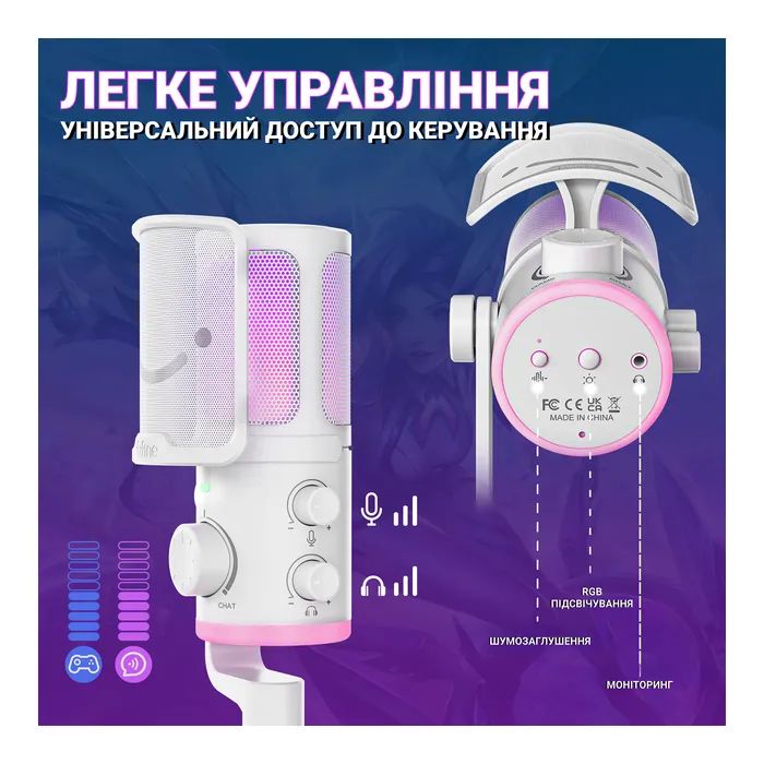 Мікрофон Fifine TAM6 Black (TAM6) зображення 11