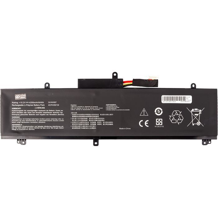 Аккумулятор для ноутбука ASUS Rog Zephyrus GA502D (C41N1837) 15.2V 4200mAh PowerPlant (NB432073)