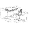 Парта со стулом FunDesk Piccolino III Grey-w изображение 9