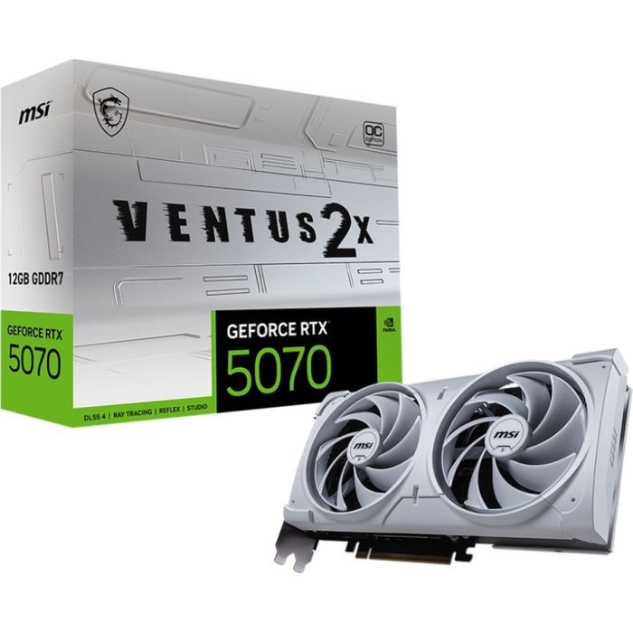 Видеокарта MSI GeForce RTX5070 12Gb VENTUS 2X OC WHITE (RTX 5070 12G VENTUS 2X OC WHITE) изображение 6