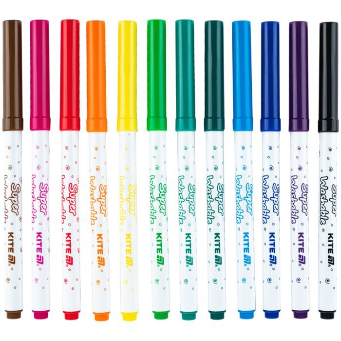 Фломастери Kite Creative Superwashable 12 кольорів (K-1152) зображення 2