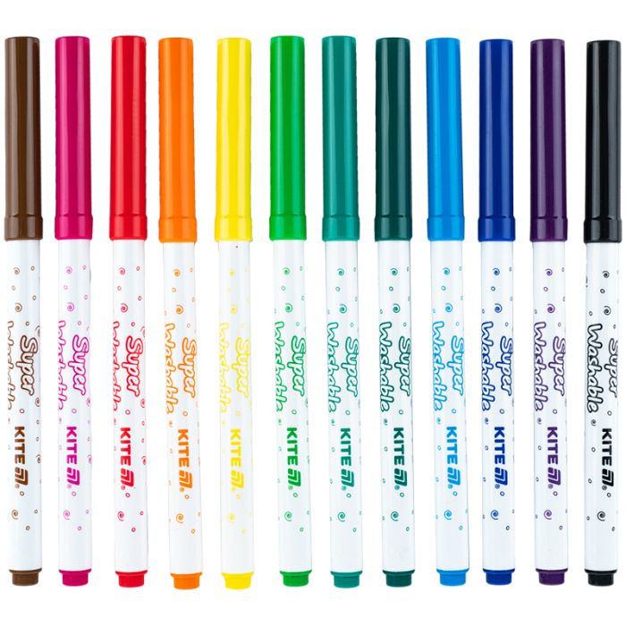 Фломастери Kite Creative Superwashable 12 кольорів (K-1152) зображення 2