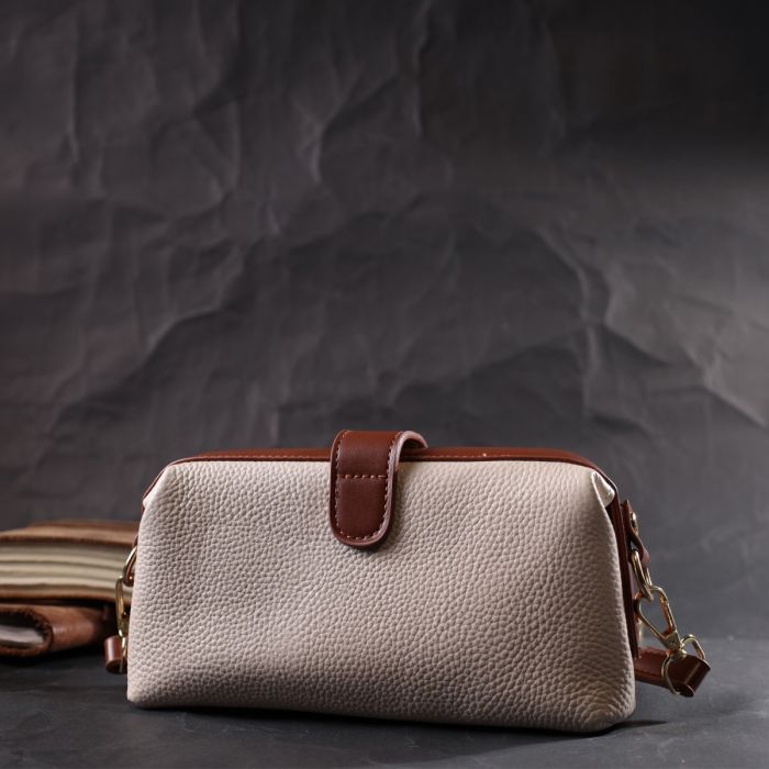 Сумка Vintage Из натуральной кожи Белая (22426) изображение 10