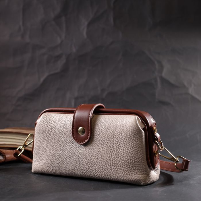 Сумка Vintage Из натуральной кожи Белая (22426) изображение 9