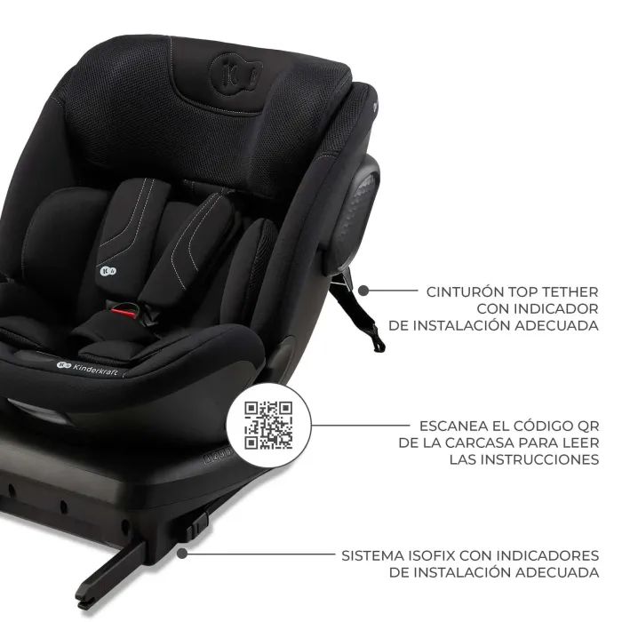 Автокресло Kinderkraft Xpedition 3 i-Size 360 Grey (KCXPED03GRY0000) (5902533926770) изображение 11