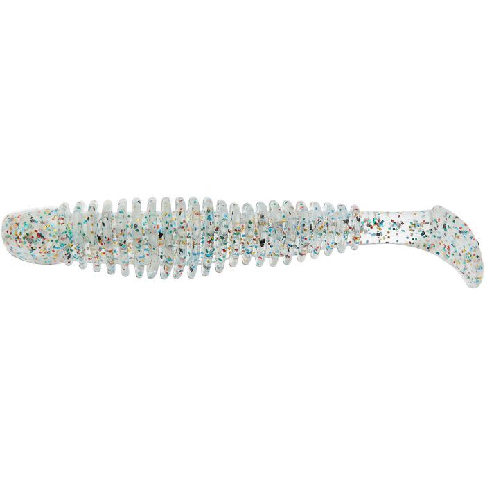 Силикон рыболовный Reins Bubbling Shad 4" 152 Super Glow All Stars (8 шт/уп.) (1552.07.87)