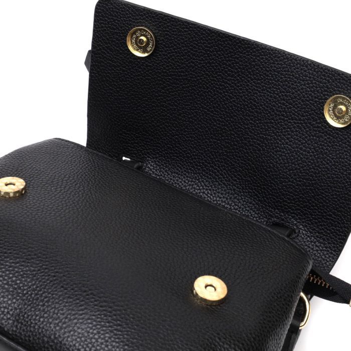 Сумка Vintage Из натуральной кожи Черная (22336) изображение 6