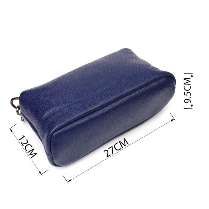 Сумка Vintage Из натуральной кожи Синяя (22137) изображение 3