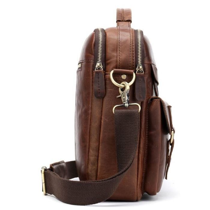 Сумка Vintage Коричневая (14717) изображение 6