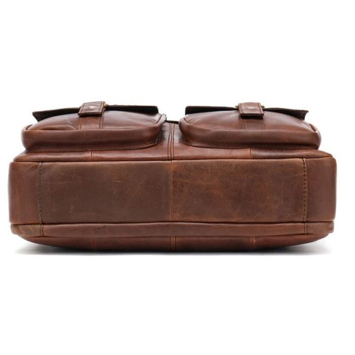 Сумка Vintage Коричневая (14717) изображение 7