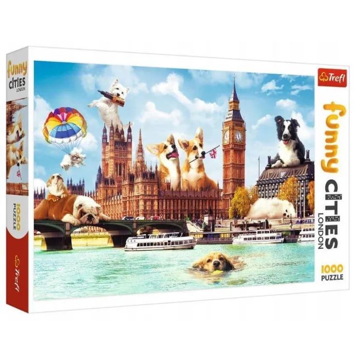 Пазл Trefl Funny Cities Собаки в Лондоні 1000 елементів (5900511105964)