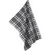 Рушник Kela кухонний Gianna, 70x50 см, чорно-білий в клітинку (12784) (00000023328)
