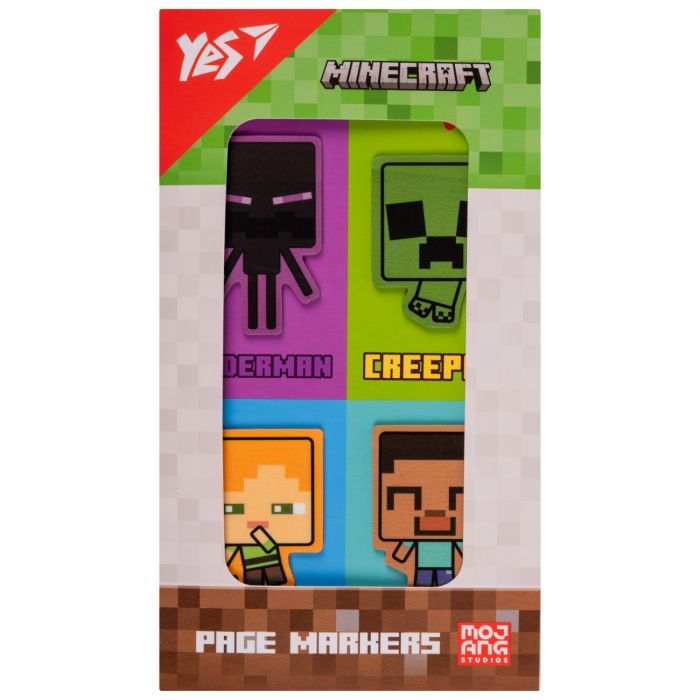 Стикер-закладка Yes Minecraft пластик 80 шт (4х20) (170418)