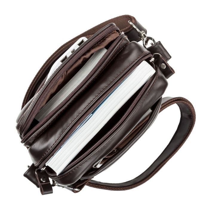 Сумка Shvigel Кожаная Коричневая (11125) изображение 4