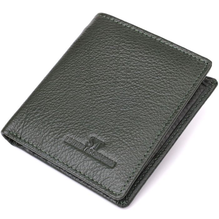 Кошелек ST Leather Из натуральной кожи Зеленый (23093)