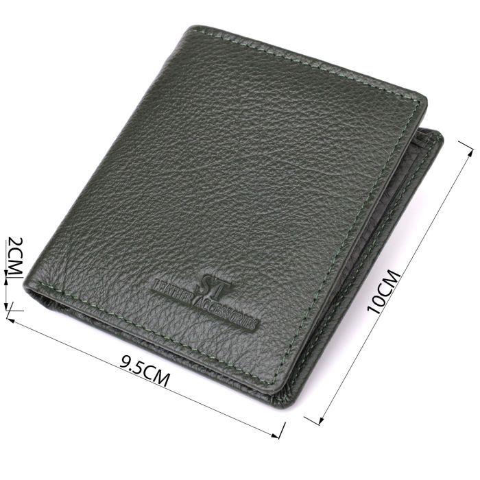 Кошелек ST Leather Из натуральной кожи Зеленый (23093) изображение 3