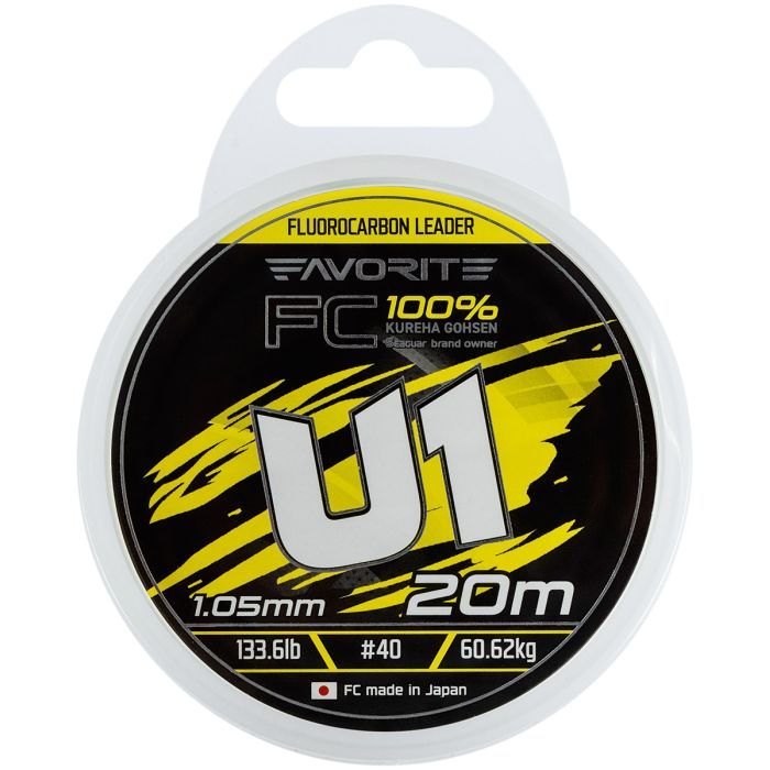 Флюорокарбон Favorite U1 FC 20m 22/0.78mm 81.6lb/37.0kg (1693.12.01) изображение 2