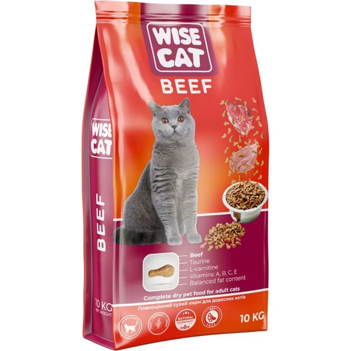 Сухой корм для кошек Wise Cat Beef 400 г (4820111141722)