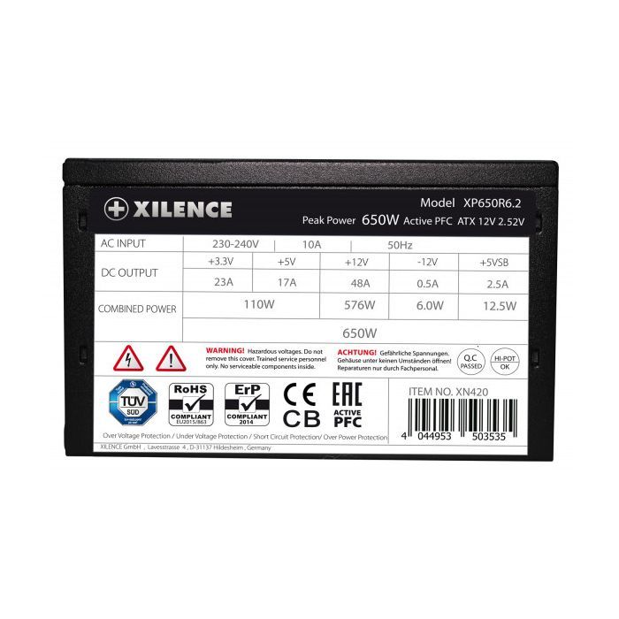 Блок питания Xilence 650W (XP650R6.2_Bulk) изображение 7