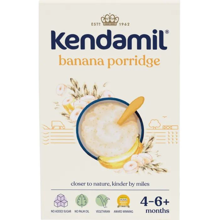 Дитяча каша Kendamil Молочна з бананом з 4-6 місяців 150 г (92000006)