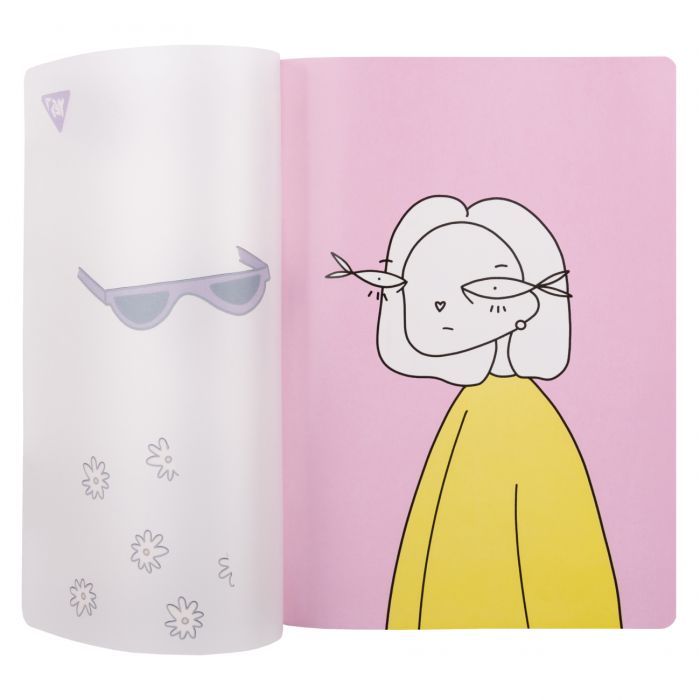 Тетрадь Yes А5 Hey Helly пластиковая обложка 70 листов, клетка (681849) изображение 2