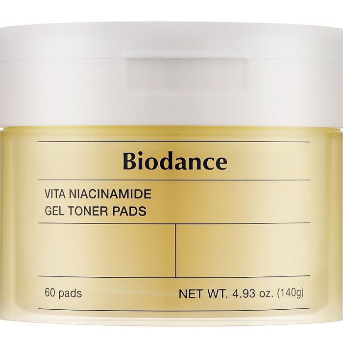 Патчи для лица Biodance Vita Niacinamide Gel Toner Pad 60 шт. (8809891183685)