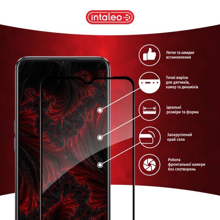 Скло захисне Intaleo Full Glue Oppo A77S Black (1283126576805) зображення 3