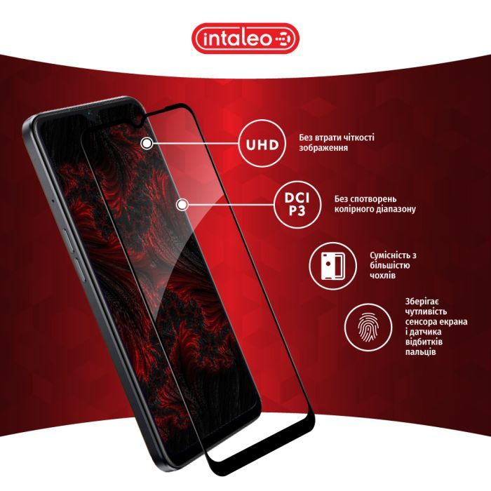 Скло захисне Intaleo Full Glue Oppo A77S Black (1283126576805) зображення 4