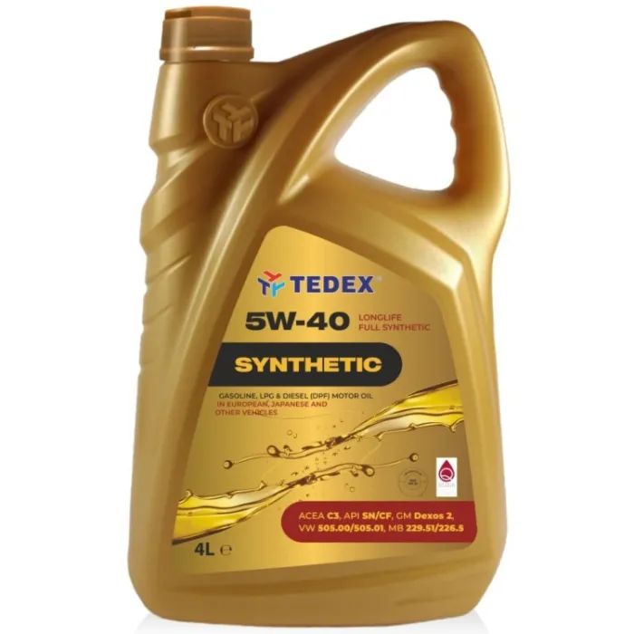 Моторное масло TEDEX SYNTHETIC SN/SM/CF/EC 5W40 - 4л