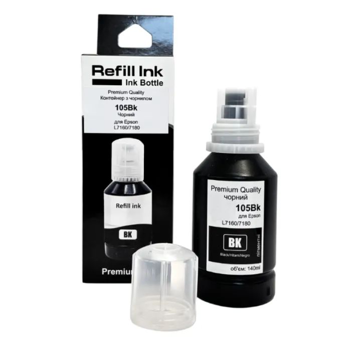 Чернила Premium Quality Epson 105 140мл Black Pigment C13T00Q140, pigment (70264890)