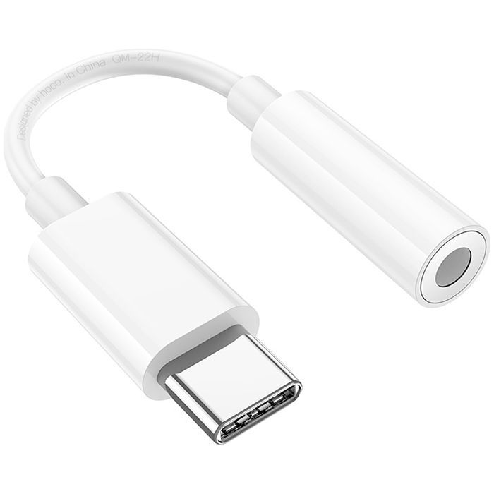 Перехідник USB-C M to 3.5mm F LS35 white HOCO (6931474790767) зображення 2