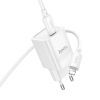 Зарядний пристрій HOCO C148A Charm USB-C PD30W + cable USB-C to Lightning White (6942007630313) зображення 4