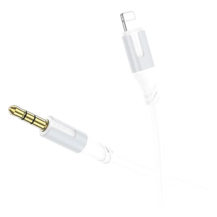 Кабель мультимедійний Lightning to 3.5mm M 1.0m white BOROFONE (6941991108570) зображення 2