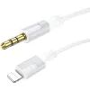 Кабель мультимедійний Lightning to 3.5mm M 1.0m white BOROFONE (6941991108570)