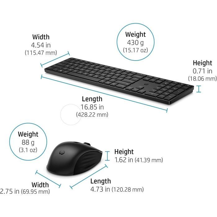 Комплект HP 650 Wireless UA Black (4R013AA) зображення 2