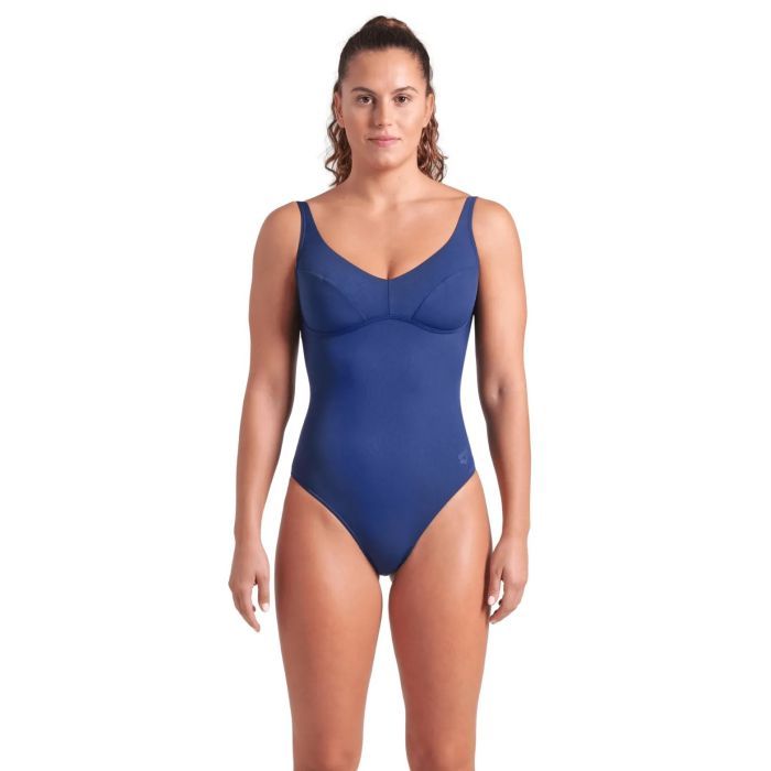 Купальник Arena Swimsuit Victoria U Back Solid 008868-700 темно-синій 42 (3468337533528)