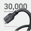 Дата кабель USB-C to USB-C 0.9m 140W bio-nylon 544 black Anker (A80F5H11) зображення 2