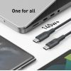 Дата кабель USB-C to USB-C 0.9m 140W bio-nylon 544 black Anker (A80F5H11) зображення 3