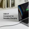 Дата кабель USB-C to USB-C 0.9m 140W bio-nylon 544 black Anker (A80F5H11) зображення 4