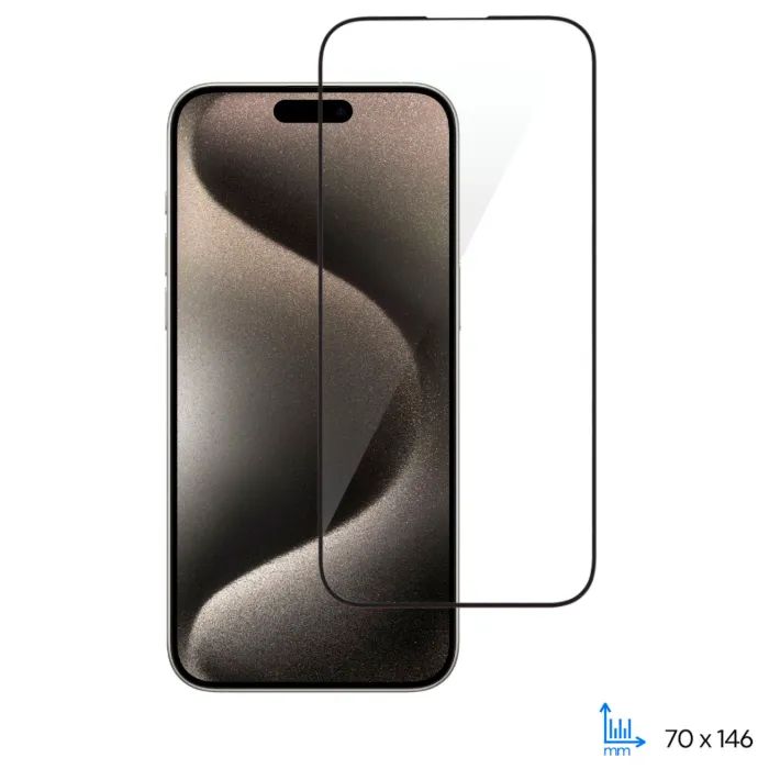 Стекло защитное 2E iPhone 15 Pro 2.5D FCFG black (2E-IP-15P-6.1-SMFCFG-BB)