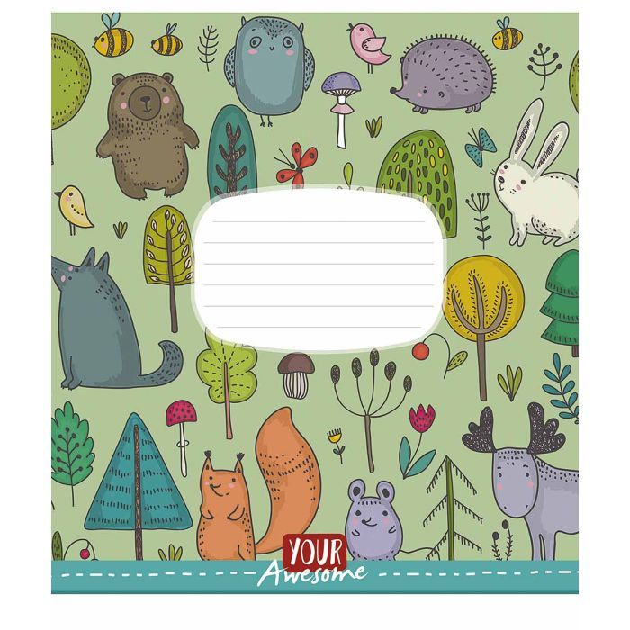 Тетрадь Школярик Funny cuties 24 листа линия (024-3142L)