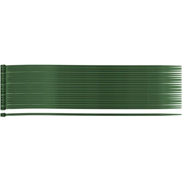 Стяжка Neo Tools 50шт, пластик, 2.5х200мм, зеленая (15-977)