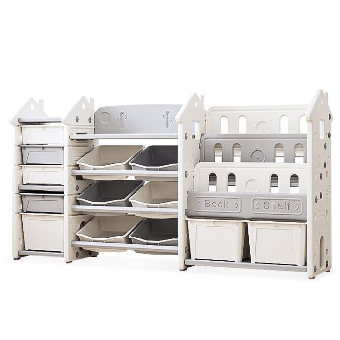 Детский стеллаж Mealux Line White (KD-E196 White)
