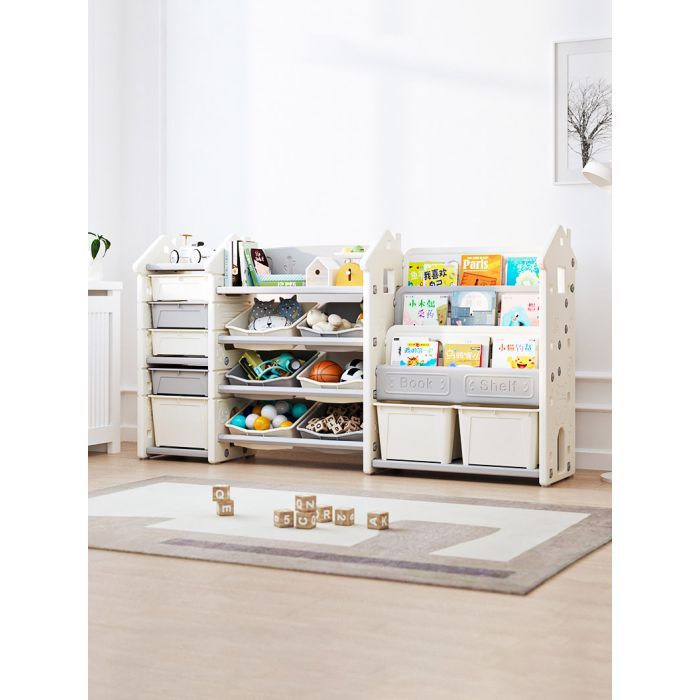 Детский стеллаж Mealux Line White (KD-E196 White) изображение 2