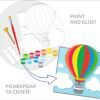 Картина по номерам Rosa Talent 3D Іn the Сlouds МДФ ґрунтоване, 19х20 см (4823098543541) изображение 3
