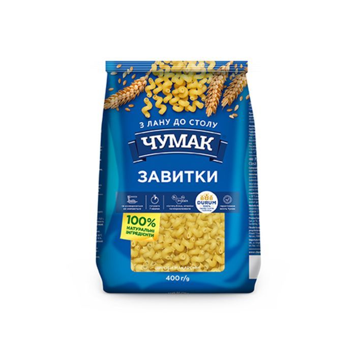 Макарони Чумак Завитки 400 г (4823096000794)