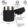 Чохол для термоса Tribe Neoprene Cover для харчового термоса 0.5 л Black (T-DF-0003-black) зображення 8