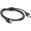 Дата кабель USB 2.0 AM/AF 1.0m ferrite black Voltronic (YT-AM/AF-1.0B) зображення 2